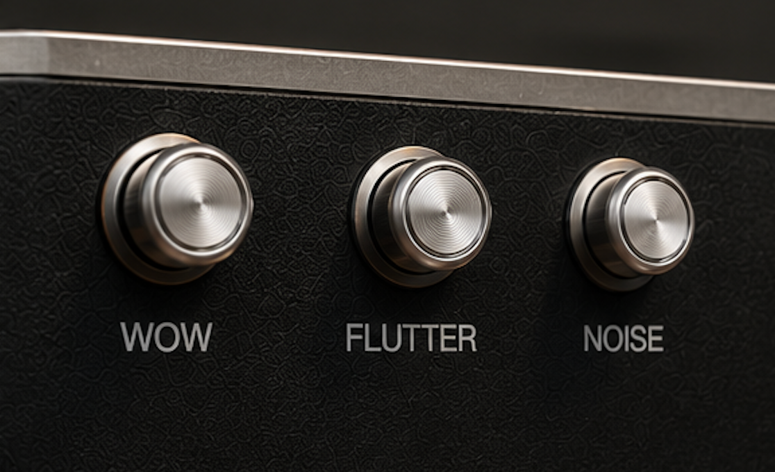 Wow, Flutter and Noise knobs